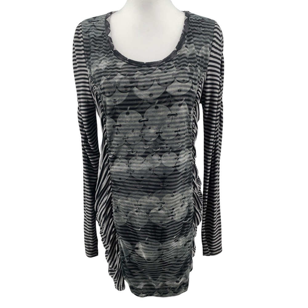 Dolce Vita Goth Dress Womens 10 Black Grunge Avant-Garde Emo Mesh Overlay Edgy